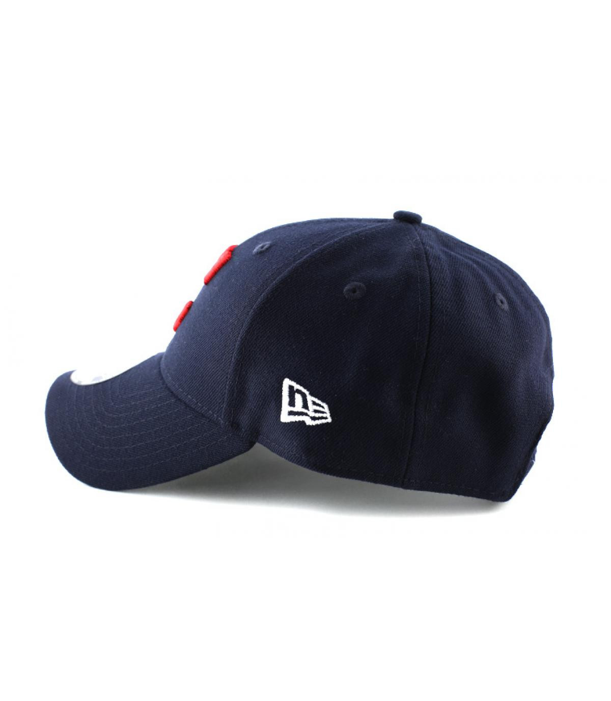 New Era C red and blue curve cap